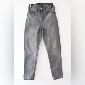 Banana Republic Premium Denim High Rise Straight Gray Jeans Size 27/4